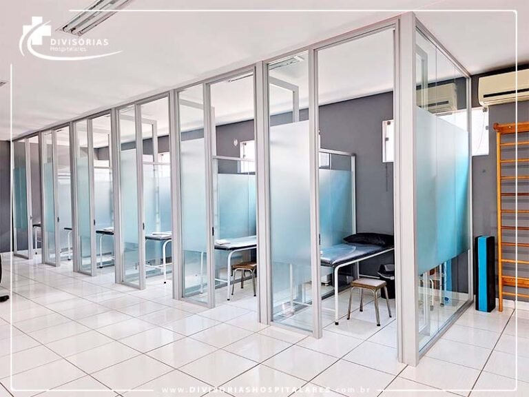 divisórias para sala de enfermaria hospitalar
