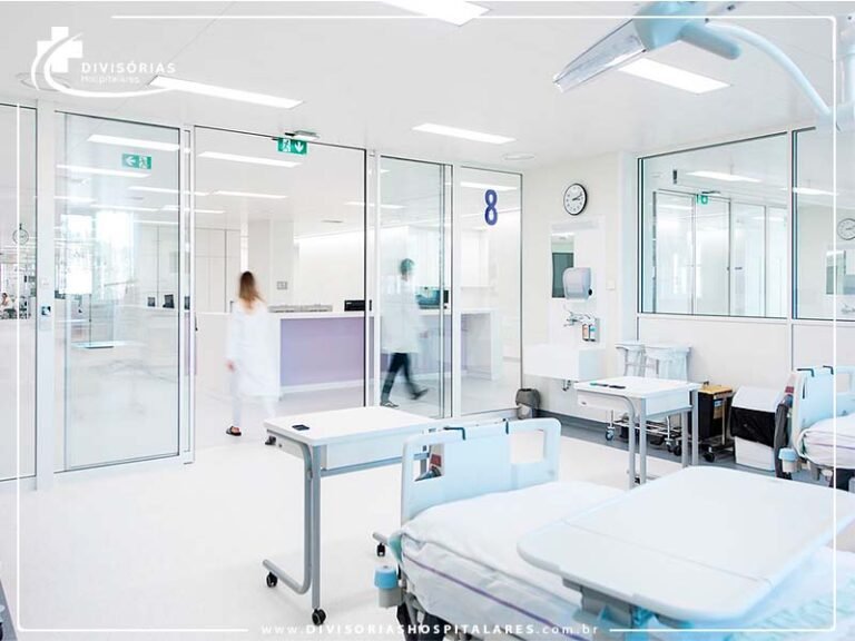 divisórias para sala de uti hospitalar